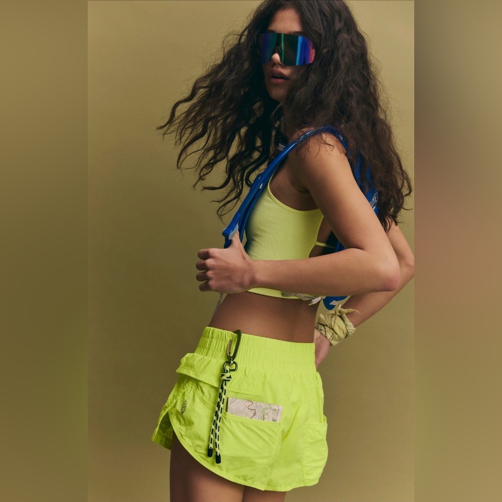 FP Movement by Free People Neon Green hiking Shorts